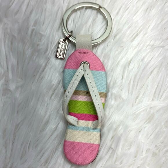 y2k COACH Sandal Bag Charm Key Chain - Picture 1 of 4